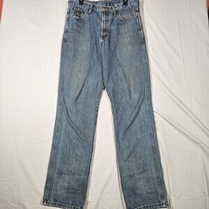 Cinch Jeans Mens 33x36 Blue Medium Wash Straight Denim Cowboy Western MB90530002